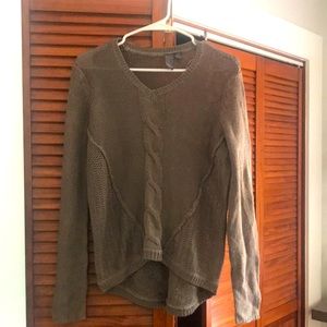 Brown knitted sweater